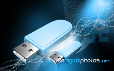 USB Flash Drive Stock Image