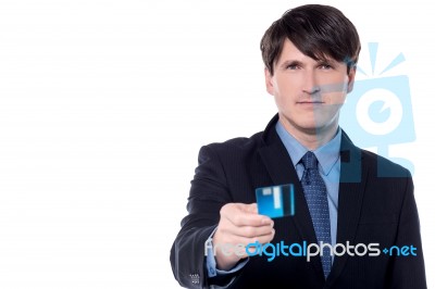 Use My Cash Card For Emergency! Stock Photo