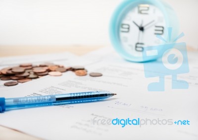 Use Time And Money For Cure Concept Stock Photo