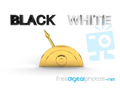 Usually Question - Black Or White Stock Photo