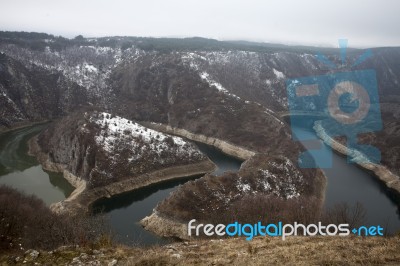 Uvac River Canyon Stock Photo