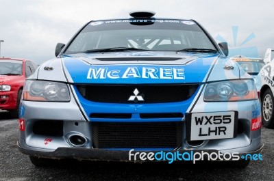 V. Mcaree Mitsubishi Evo Stock Photo