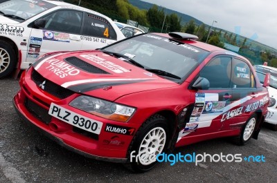 V. Mcaree Mitsubishi Evo Stock Photo