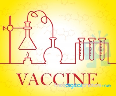 Vaccine Research Indicates Researched Vaccinating And Immunize Stock Image