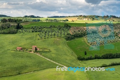 Val D'orcia, Tuscany/italy - May 17 : Val D'orcia In Tuscany On Stock Photo