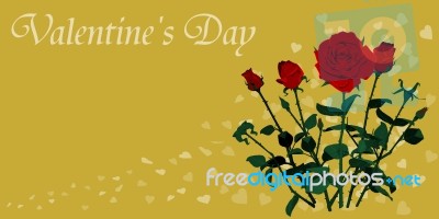 Valentine Banner Stock Image