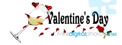 Valentine Banner Stock Image