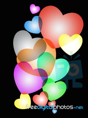 Valentine Hearts Stock Image