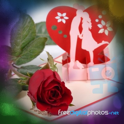 Valentine Of Love Stock Photo