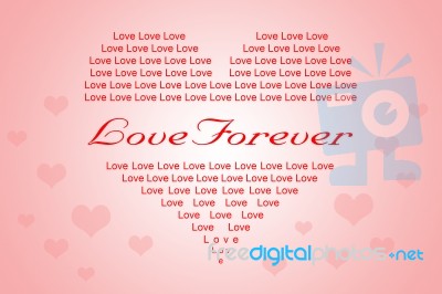 Valentine Or Love Background In Heart Shape Stock Image