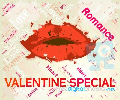 Valentine Special Means Valentines Day And Bargain Stock Image