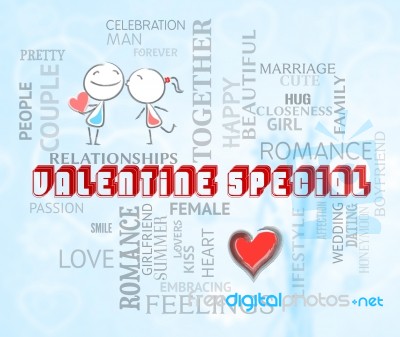 Valentine Special Represents Valentines Day And Promotion Stock Image