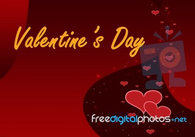 Valentines Day Background Stock Photo