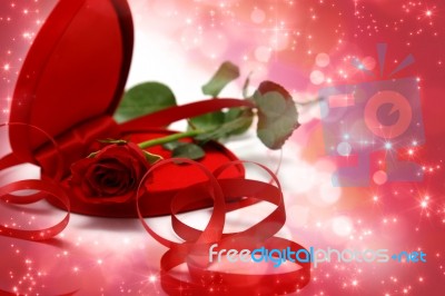 Valentines Day Gift Stock Photo