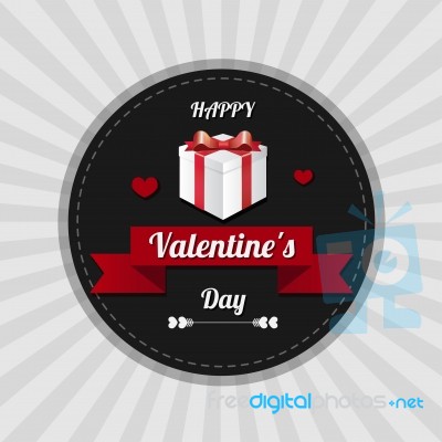 Valentine's Day, Greeting Card, Illustration Stock Image