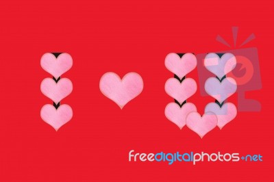 Valentine's Day Wallpaper Stock Photo