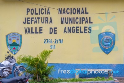 Valle De Angeles Old Spanish Mining Town Near Tegucigalpa, Hondu… Stock Photo