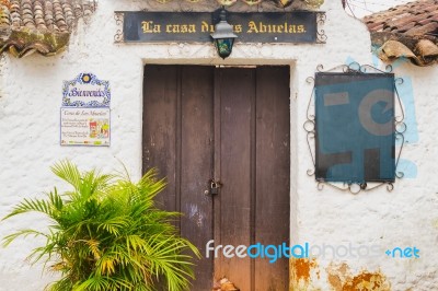 Valle De Angeles Old Spanish Mining Town Near Tegucigalpa, Hondu… Stock Photo