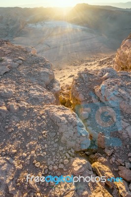 Valle De La Luna - Moon Valley, Atacama, Chile Stock Photo