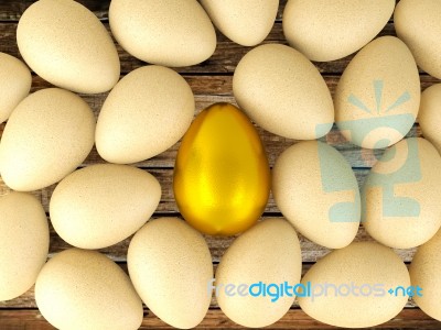 Valuable Golden Egg Stock Image