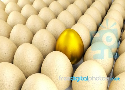 Valuable Golden Egg Stock Image