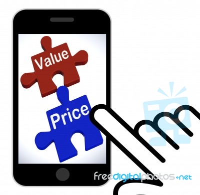 Value Price Puzzle Displays Worth And Cost Of Product Stock Image