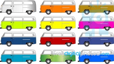 Van Graphic Stock Image