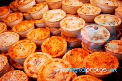 Various Kinds Of Pie Stock Photo