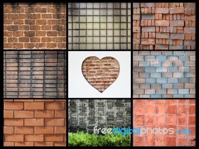 Various Walls Stock Photo