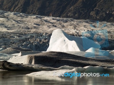 Glacier Vatnajokull Stock Photo