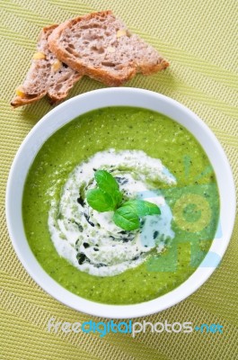 Vegetable Soup Stock Photo