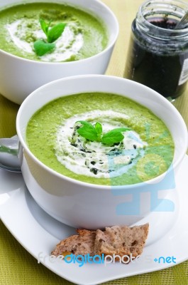 Vegetable Soup Stock Photo