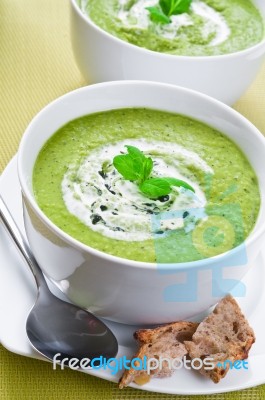 Vegetable Soup Stock Photo