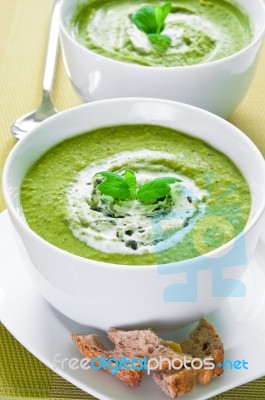 Vegetable Soup Stock Photo