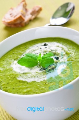 Vegetable Soup Stock Photo