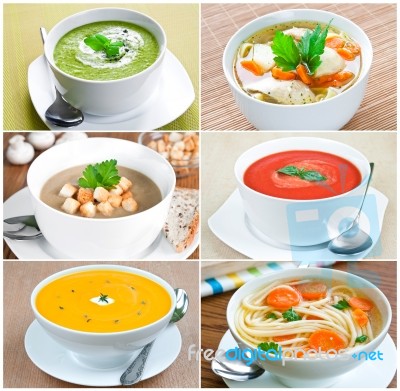 Vegetable Soup Stock Photo