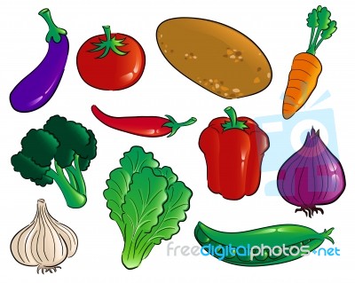 Vegetables Icon Stock Image