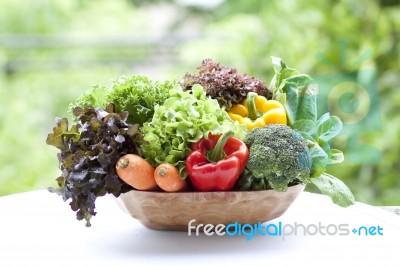 Vegetables In Basket Stock Photo