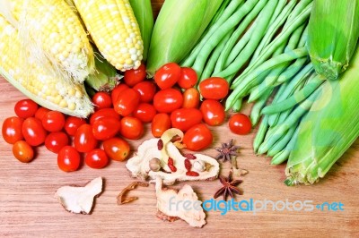 Vegetarian Food Stock Photo