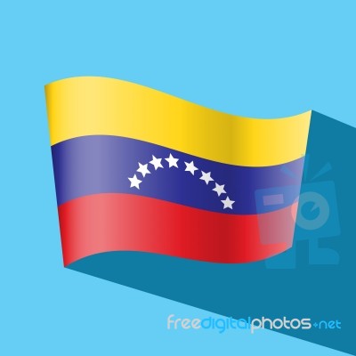 Venezuela Flag  Icon Stock Image