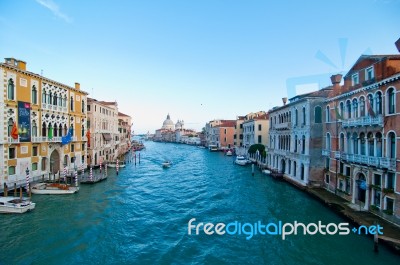 Venice Italy Grand Canal View Stock Photo