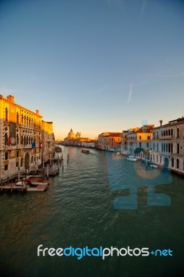 Venice Italy Grand Canal View Stock Photo