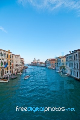 Venice Italy Grand Canal View Stock Photo