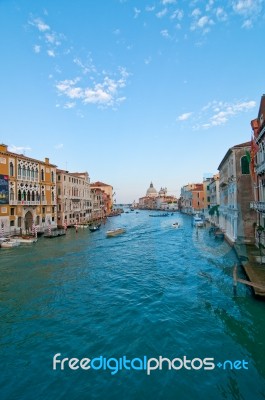 Venice Italy Grand Canal View Stock Photo