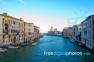 Venice Italy Grand Canal View Stock Photo