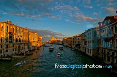 Venice Italy Grand Canal View Stock Photo