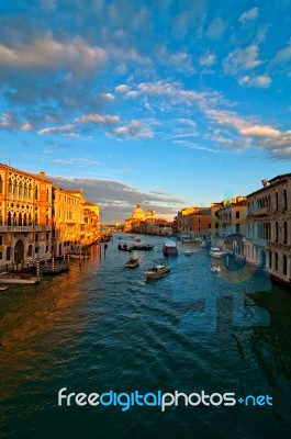 Venice Italy Grand Canal View Stock Photo