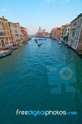 Venice Italy Grand Canal View Stock Photo