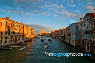 Venice Italy Grand Canal View Stock Photo