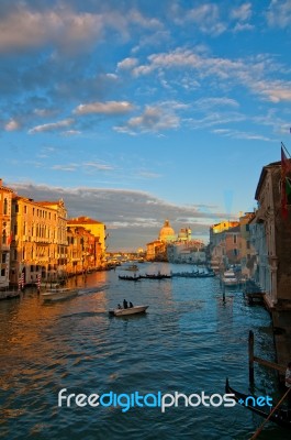 Venice Italy Grand Canal View Stock Photo